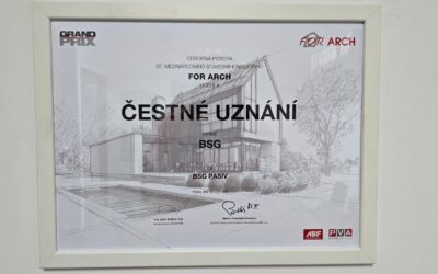 BSG PASIV získat čestné uznání Grand Prix FOR ARCH 2026!